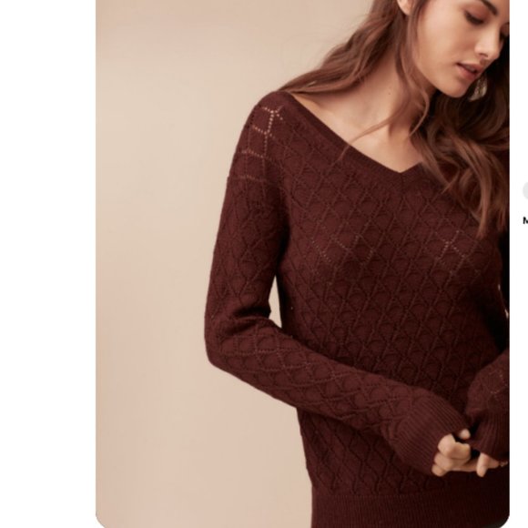 Aritzia Le Fou Wilfred Eclair Wool Alpaca Sweater - Picture 6 of 7